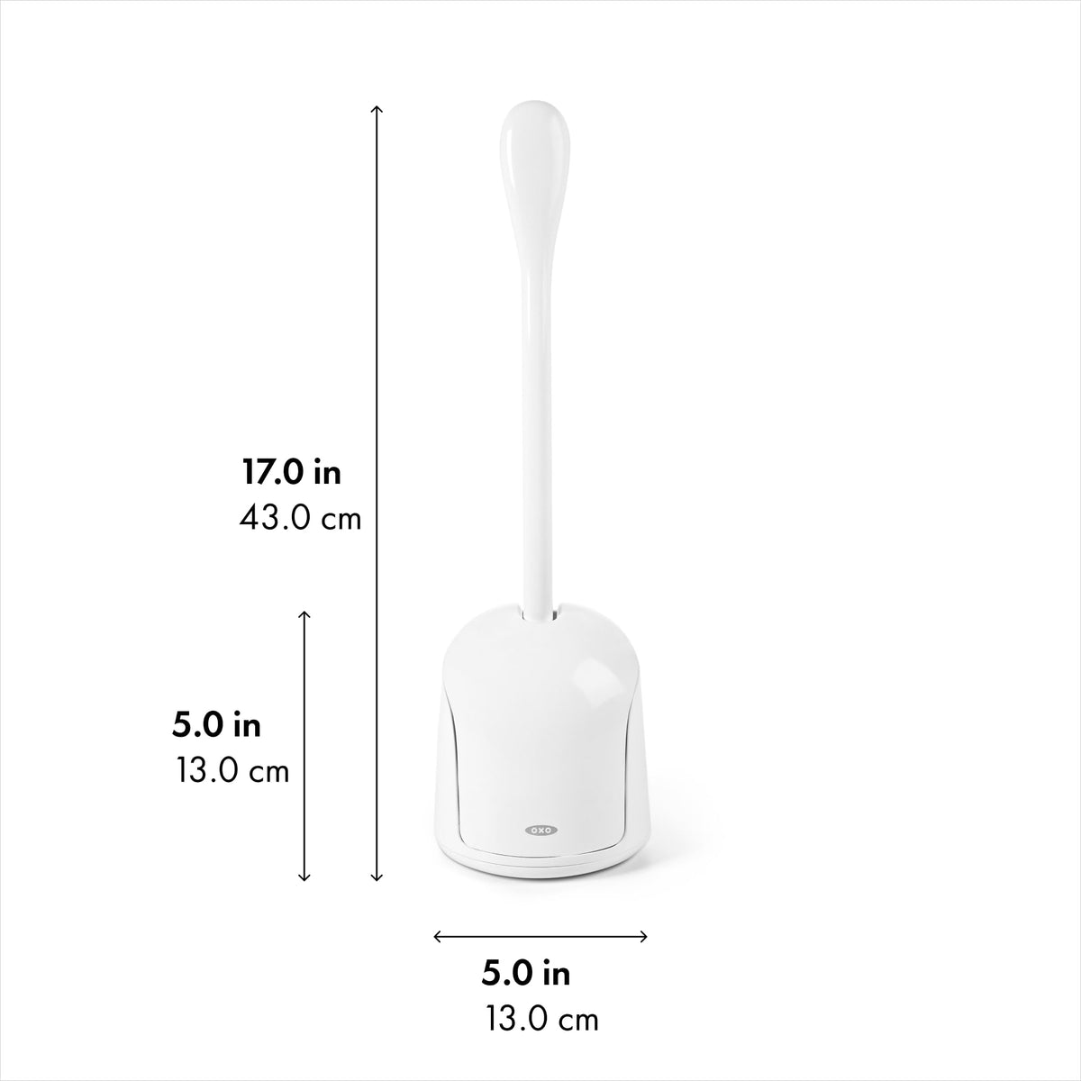 Compact Toilet Brush | Firm bristles for effective cleaning, comfortable non-slip handle, compact storage
