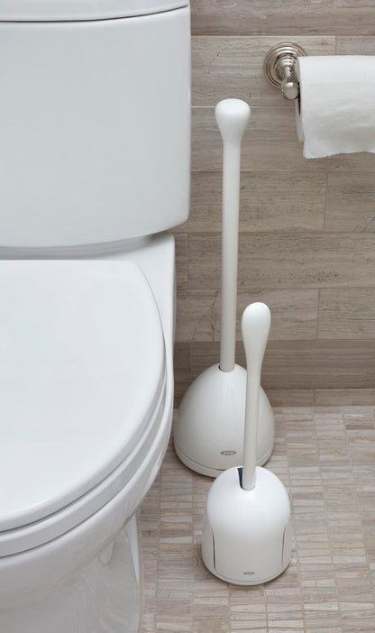 Compact Toilet Brush | Firm bristles for effective cleaning, comfortable non-slip handle, compact storage