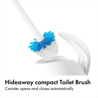 Compact Toilet Brush | Firm bristles for effective cleaning, comfortable non-slip handle, compact storage